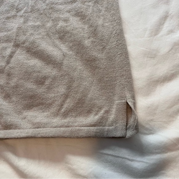 Victoria’s Secret Loungewear Luxe Cream Knit Button Up Pajama Shirt Driftwood M - Picture 9 of 10